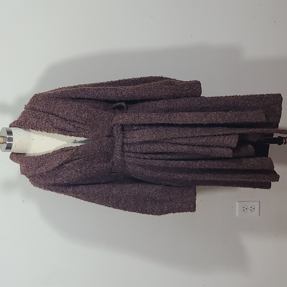 ARTKA Wool Blend Boho Single Button Coat Dust Burgundy Size 6